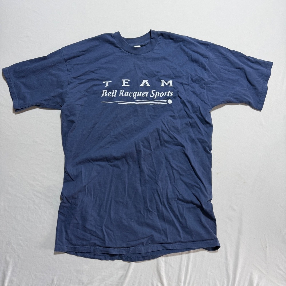 Vintage Bell Racquet Sports Penfield NY T-Shirt Fruit of the Loom Navy XXL